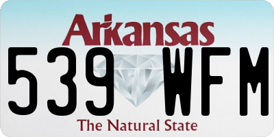 AR license plate 539WFM