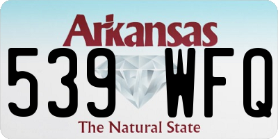 AR license plate 539WFQ