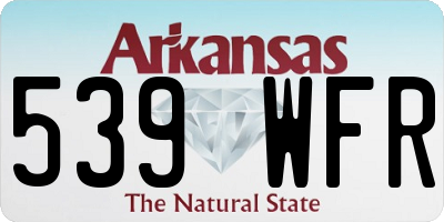 AR license plate 539WFR