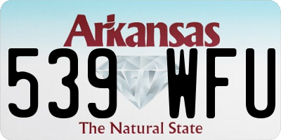 AR license plate 539WFU