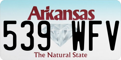 AR license plate 539WFV