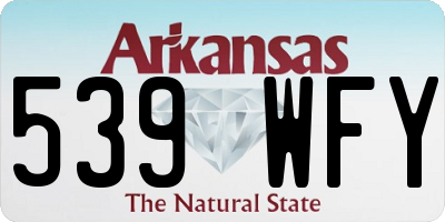 AR license plate 539WFY