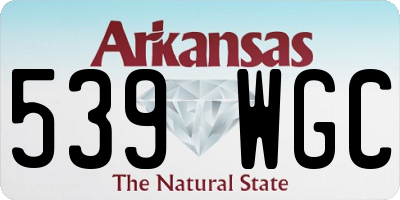 AR license plate 539WGC