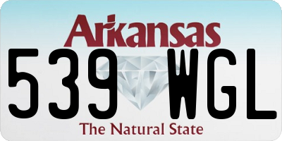 AR license plate 539WGL