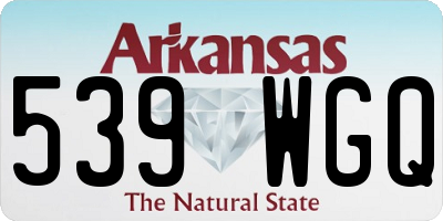 AR license plate 539WGQ