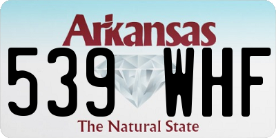 AR license plate 539WHF