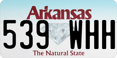 AR license plate 539WHH