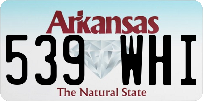 AR license plate 539WHI