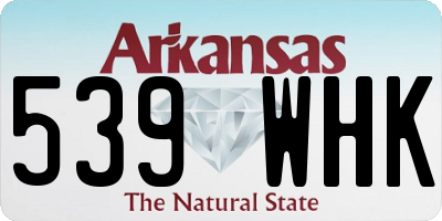 AR license plate 539WHK