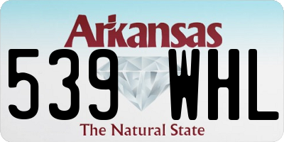 AR license plate 539WHL