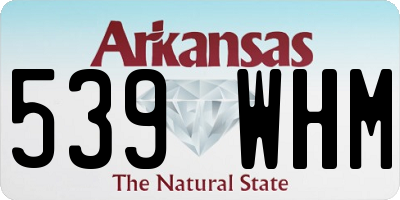 AR license plate 539WHM