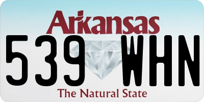 AR license plate 539WHN