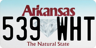 AR license plate 539WHT
