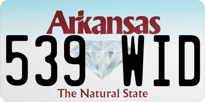 AR license plate 539WID