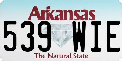 AR license plate 539WIE