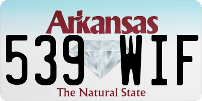 AR license plate 539WIF
