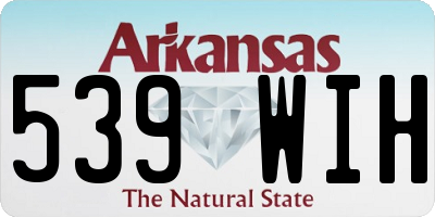 AR license plate 539WIH