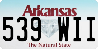 AR license plate 539WII