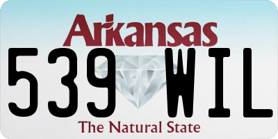 AR license plate 539WIL