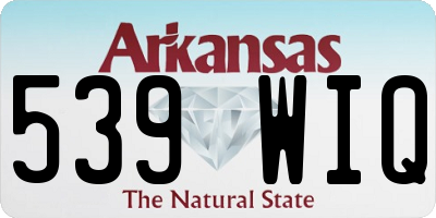 AR license plate 539WIQ