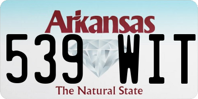 AR license plate 539WIT
