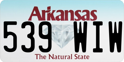 AR license plate 539WIW