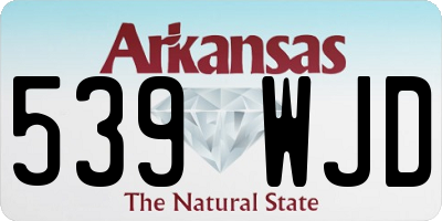 AR license plate 539WJD