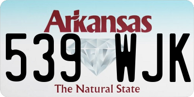AR license plate 539WJK