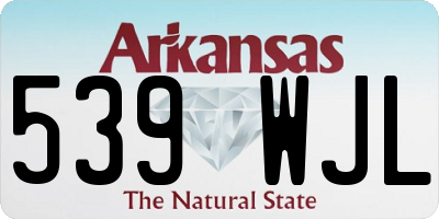 AR license plate 539WJL