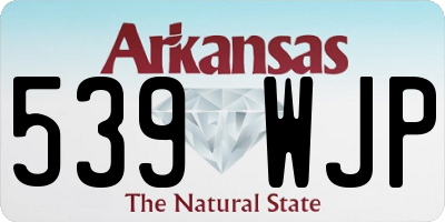 AR license plate 539WJP
