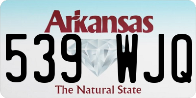 AR license plate 539WJQ