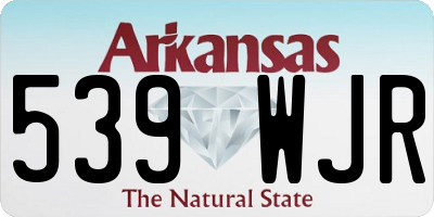 AR license plate 539WJR