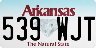 AR license plate 539WJT
