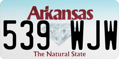 AR license plate 539WJW