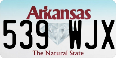 AR license plate 539WJX