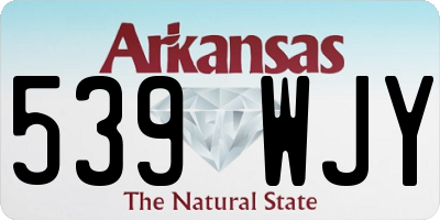 AR license plate 539WJY