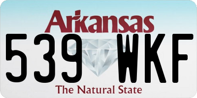 AR license plate 539WKF