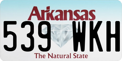 AR license plate 539WKH