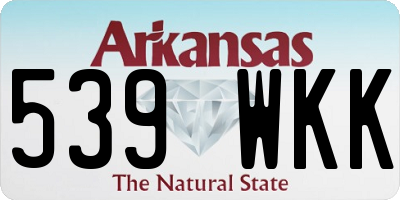 AR license plate 539WKK