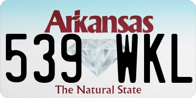 AR license plate 539WKL