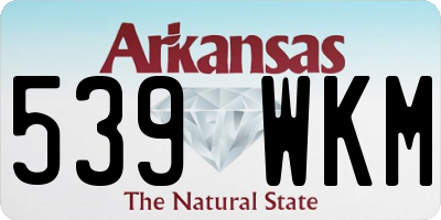 AR license plate 539WKM