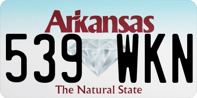 AR license plate 539WKN