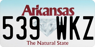 AR license plate 539WKZ