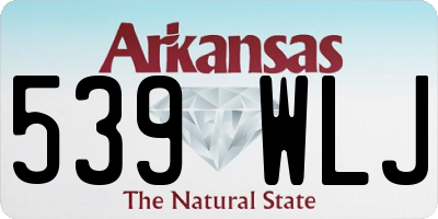AR license plate 539WLJ