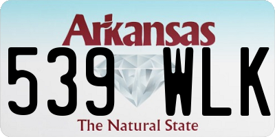 AR license plate 539WLK