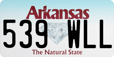 AR license plate 539WLL