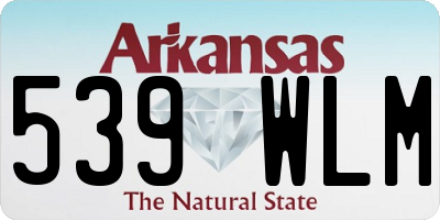 AR license plate 539WLM