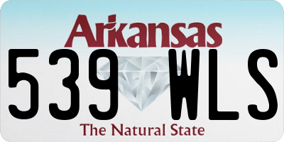 AR license plate 539WLS