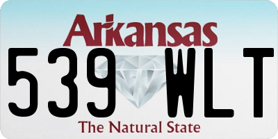AR license plate 539WLT