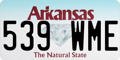 AR license plate 539WME